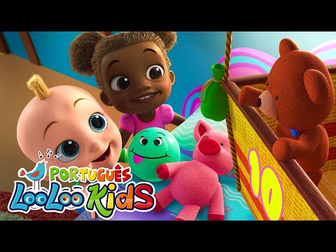 Dez na Cama | Canções Divertidas para Dançar e Cantar | Compilação LooLoo Kids Português
