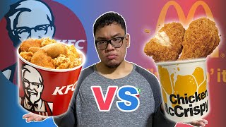 Chicken McCrispy VS KFC | Food Review
