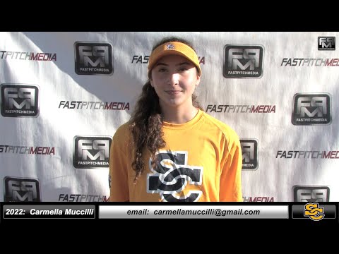 2022 Carmella Muccilli  Committed Nichols State University OF, 3rd Base Skills Video - Ca Suncats