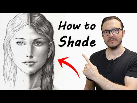 How to Shade a Face with Pencil | Portrait Shading Tutorial for Beginners