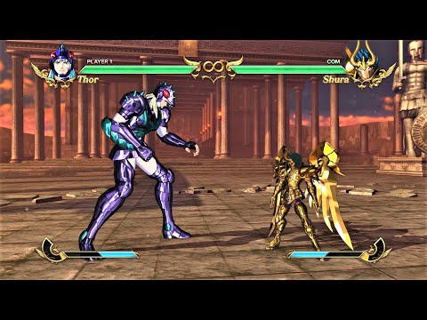 Phecda Thor vs Capricorn Shura God Cloth (Hardest AI) - Saint Seiya: Soldiers' Soul