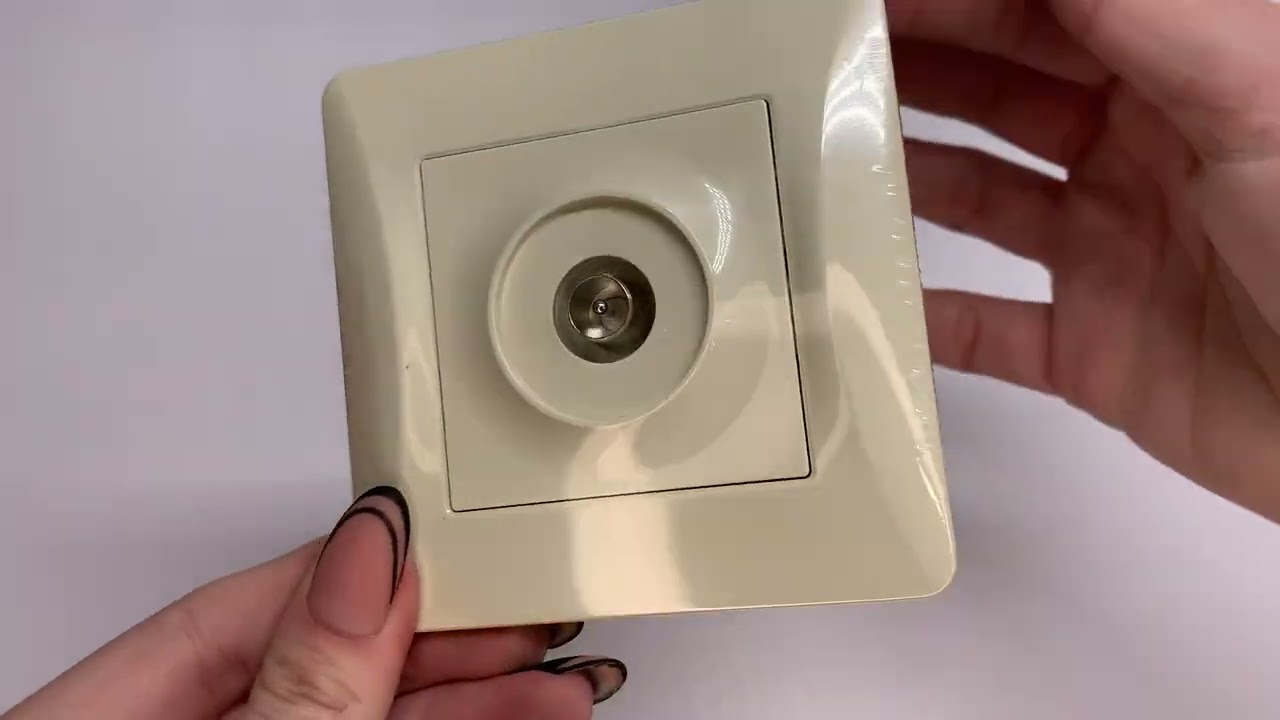 Розетка концевая телевизионная VIDEX Binera крем (VF-BNSK1TVME-CR)