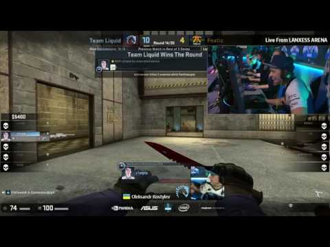 Liquid s1mple clutch 1v2 || Cache || ESL One Cologne 2016