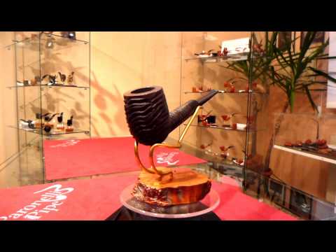 Pipa radica billiard sabbiata anno 1950 - www.paronellipipe.it