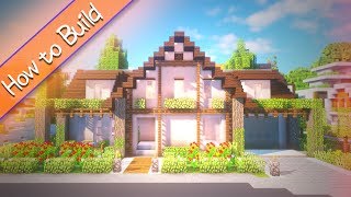 [OSHACRA] Part62 How to build a softly colored house/おしゃクラ！優しい色の家の作り方 (Minecraft)