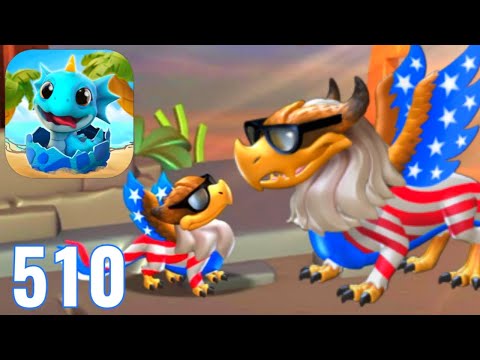Dragon Mania Legends - Gameplay Walkthrough Part 510 - Star Stripe Dragon (iOS, Android)