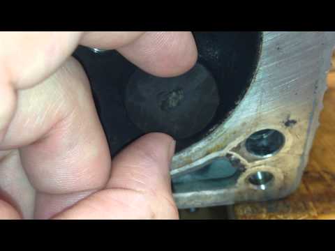 Ferrari 355 exhaust valve with .001 guide clearance