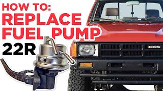 How to Replace Leaking Fuel Pump on 22R Engine - Toyota Pickup Truck