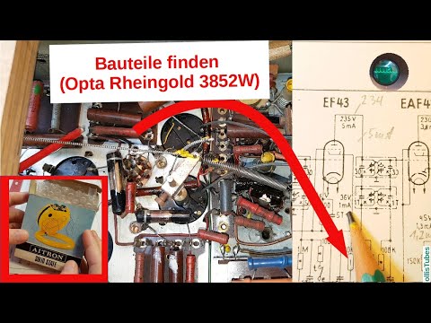 Orientierung auf dem Chassis, Spannungsmessungen, Froschradio - Opta 3852W Teil 3