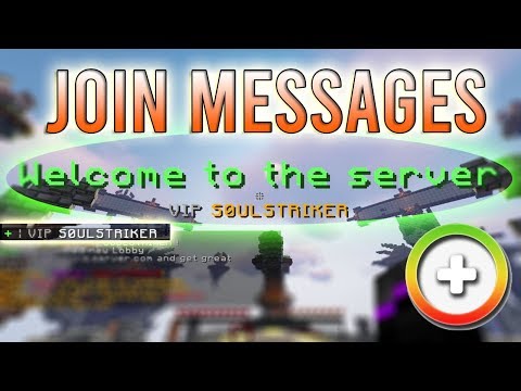 SoulStriker - Join Message GUI Plugin | Minecraft Plugins