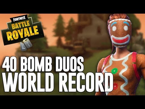 40 Bomb Duos!!! - PC WORLD RECORD - Fortnite Battle Royale Gameplay - Ninja