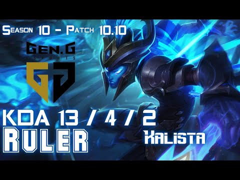 Gen Ruler KALISTA vs VARUS ADC - Patch 10.10 KR Ranked