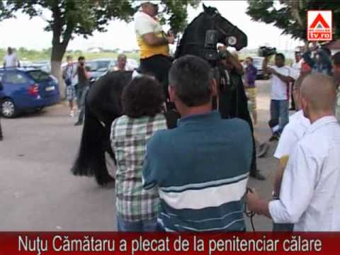 Nutu Camataru a fost eliberat! A plecat de la Penitenciarul Jilava calare pe cal   VIDEO si FOTO