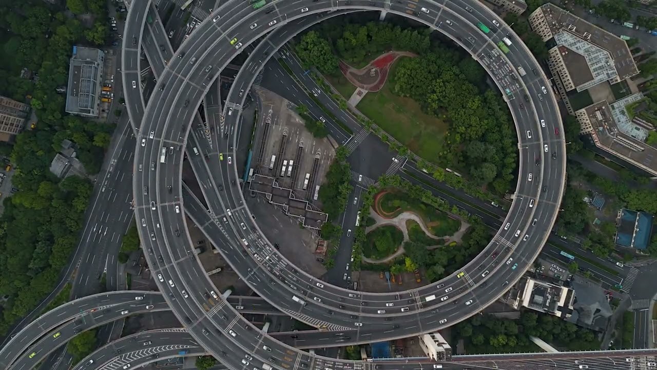 Infrastructur connected to the Nanpu Bridge in Shanghai