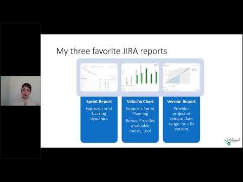 Part of a video titled JIRA Dashboards and Metrics - YouTube