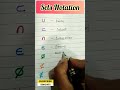 Sets Notations Sets Symbols Maths Shorts