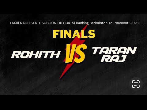 TN SUB JUNIOR 13 & 15 state ranking tournament 2023- UNDER 15 BS FINALS HELD AT SIVAKASI