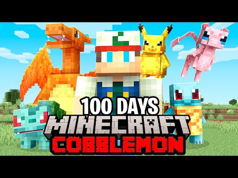 I Spent 100 Days Catching EVERY Pokémon in Minecraft COBBLEMON