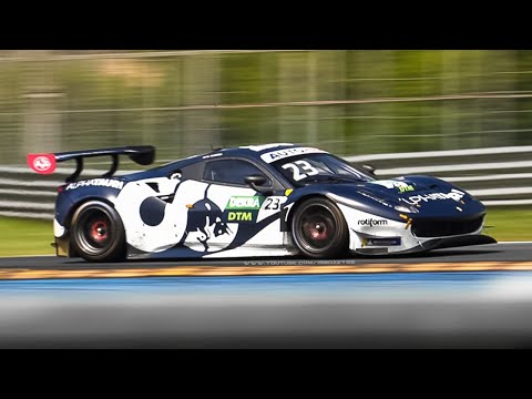 Thumbnail for DTM 2021 Teams testing at Monza: ABT's R8 LMS, AlphaTauri AF Corse's Ferrari 488, Mücke's AMG GT3 by AF Corse