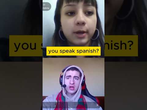 How to speak with spanish girls💀#omeagle #monkeyapp #chatamerica #ometv  #usa #america  #shorts