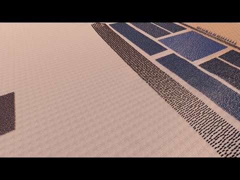 1,000 Golden Knight Vs 30,000 Medieval Army Ultimate Epic Battle Simulator UEBS