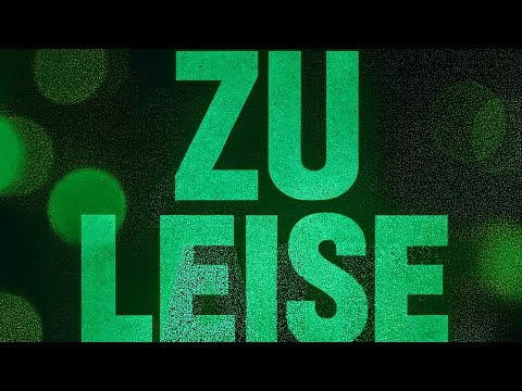 NOIZE - ZU LEISE [DER OFFIZIELLE NACHFOLGER VON ZU LAUT] [MELODIC TECHNO]