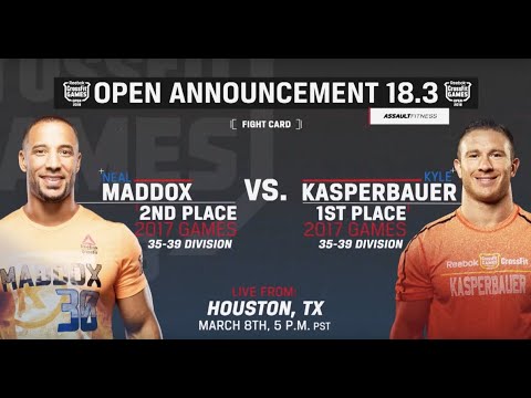 CrossFit Open 18.3 – Maddox vs Kasperbauer