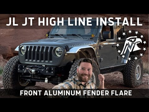 Jeep JL/JT Front Aluminum High Line Fender Flares [Install Video]