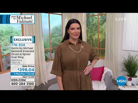 Gems by Michael Belmont Emerald, White Zircon   Black Sp...