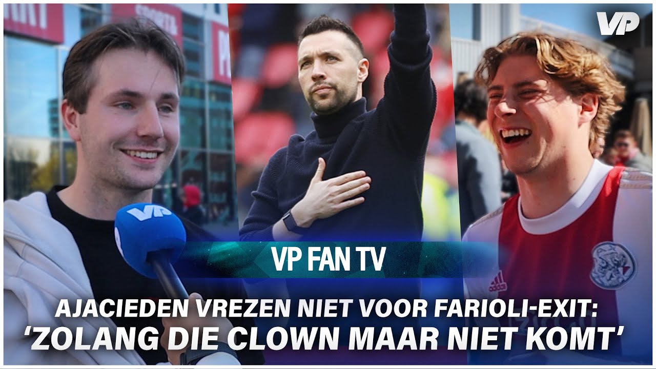 Thumbnail for article: Uitzinnige Ajax-fans vrezen Farioli-clausule: 'Hoop dat hij nog 100 jaar blijft'