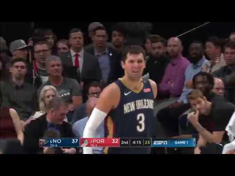 Mirotic vs Blazers - Playoffs R1 - G1 (14 - 4 - 2018)