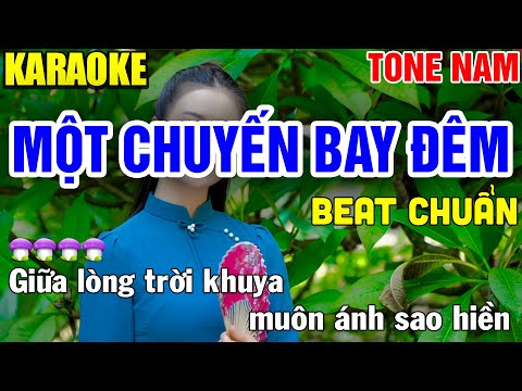 Một Chuyến Bay Đêm Karaoke Nhạc Sống Tone Nam - Tình Trần Organ