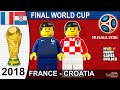 World Cup Final 2018 • France vs Croatia 4-2 • Moscow 15/07/2018 All Goals Highlights Lego Football