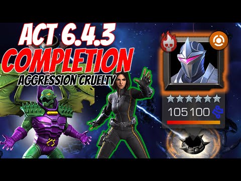 ACT 6.4.3 DARKHAWK BOSS! AGGRESSION CRUELTY PATH! - MARVEL CONTEST OF CHAMPIONS