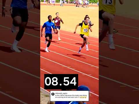 15 yr old jogs 10.68 100M 🤯🥺 #shorts