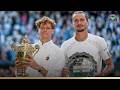 Champion Jannik Sinner Receives The Gentlemen S Singles Trophy Wimbledon 2026