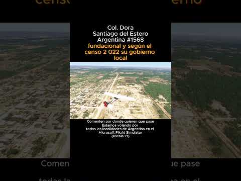 Col. Dora, Santiago del Estero desde el Microsoft Flight Simulator #coloniadora #santiagodelestero