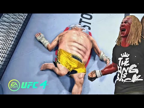 UFC4 | Old Bruce Lee vs Angry Fat King(Hardest Ai)