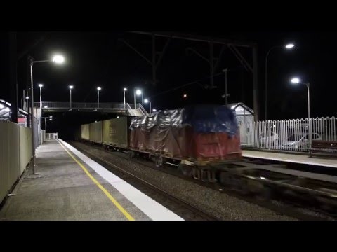 NR's with 4BW4 and light engines at Narara - 5/5/16
