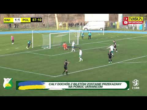 tv.nsk.pl [Posiadała obrona] MKS Świt Nowy Dwór Maz. - Polonia Warszawa 1:1 (1:0) 2022-04-13 17:00