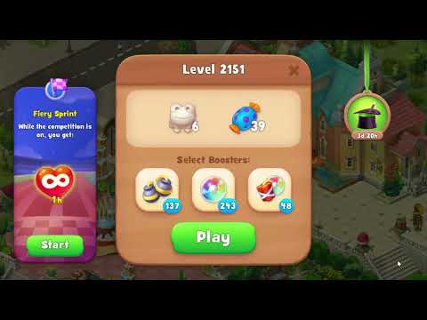 Gardenscapes 2151 Level - 18 moves - NO BooSTERS