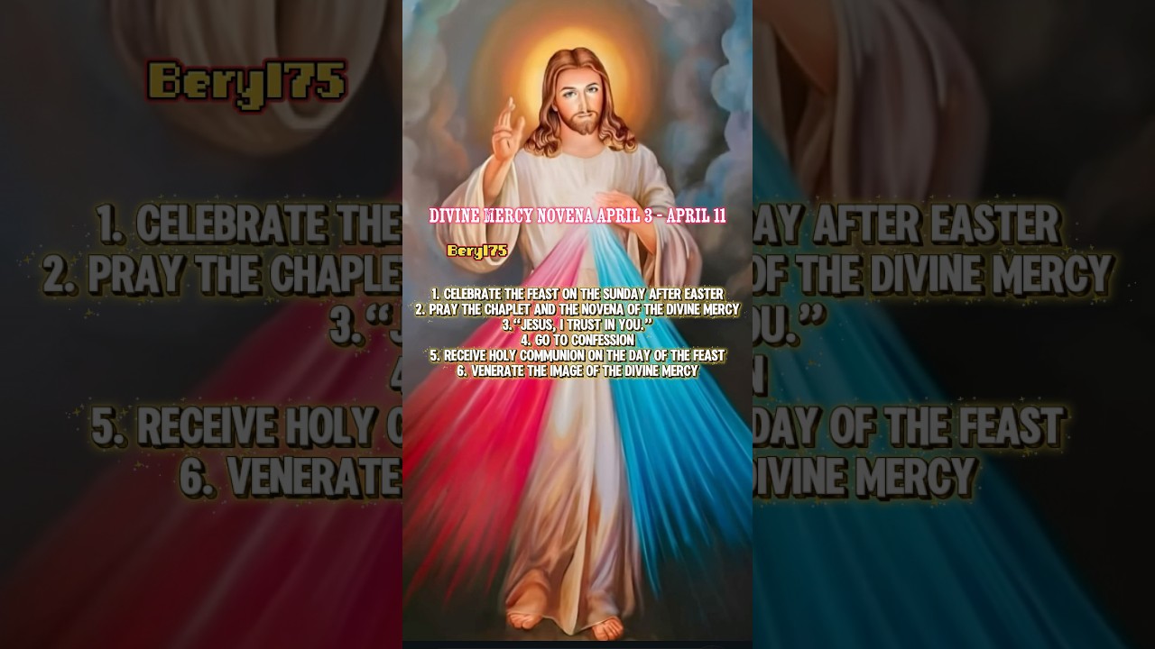 The Divine Mercy Novena begins on Good Friday, April 3,and concludes on Saturday, April 11.