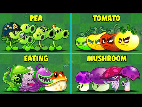 PvZ2 - Random 12 Team Plants Tournament - Who Will Win ? Team Plant vs Team Plant