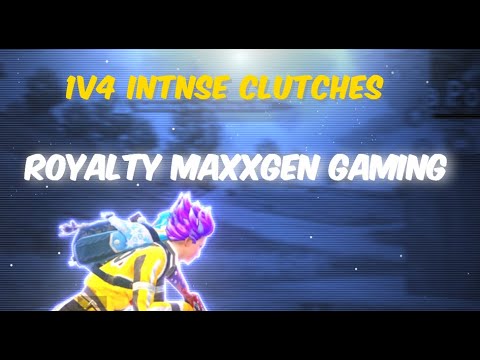 Maxgen gaming 1v4 clutches Royality🔥#pubgmobile #bgmi #jonathan