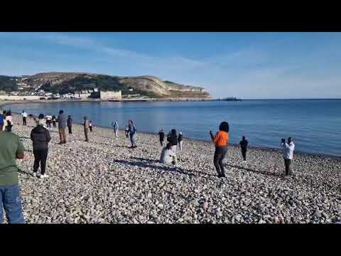 WALES Beach prayer 🤍🤍💫