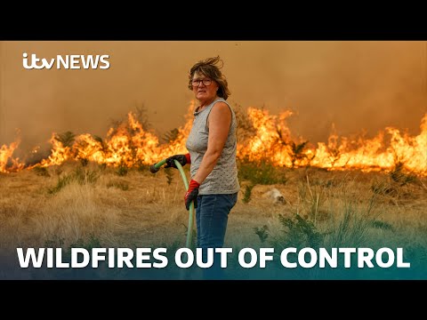 Wildfires continue to rage in southern Europe | ITV News