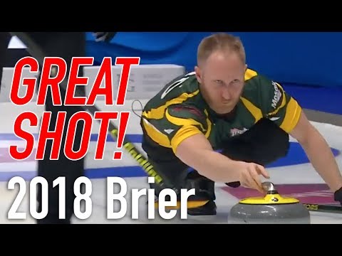 2018 Tim Hortons Brier - Brad Jacobs - Runback double for 3 vs  Quebec