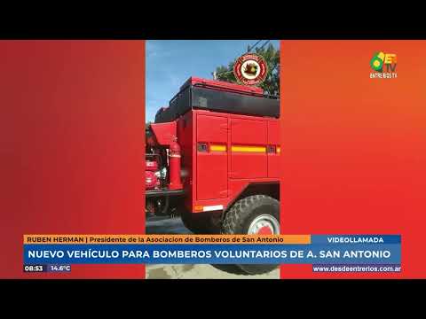 Ruben Hermann - Bomberos de Aldea San Antonio adquirieron un camión para incendios forestales tras i