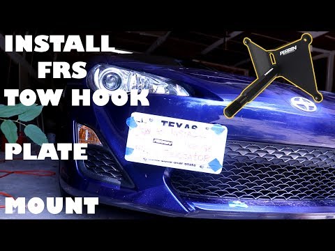 FRS: How To Install Perrin License Plate Relocator 86 BRZ