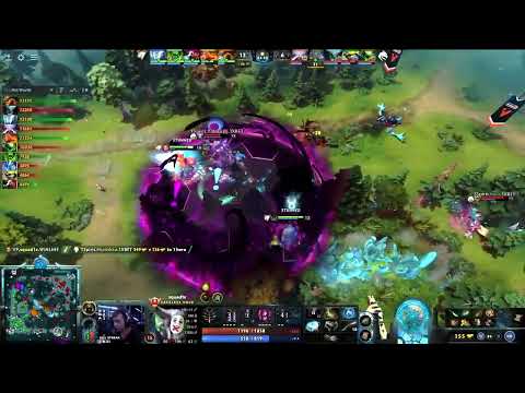 Squad1x with the clutch LSA Stun on Yatoro just before the Chrono